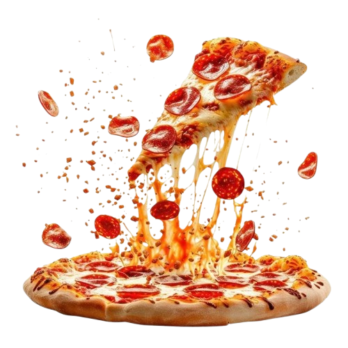 Fatia de pizza com queijo